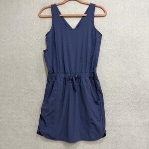 Patagonia Dress Womens XS Blue Sleeveless Drawstring Waist Pockets Athletic
